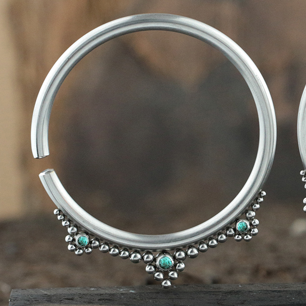 steel piercing expander,steel piercing cluster,flesh tunnel charm,earlets