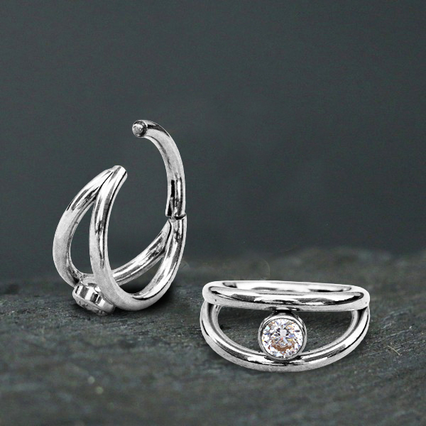 steel piercing ,segment ring,conch piercing,snug piercing,helix piercing,lip piercing