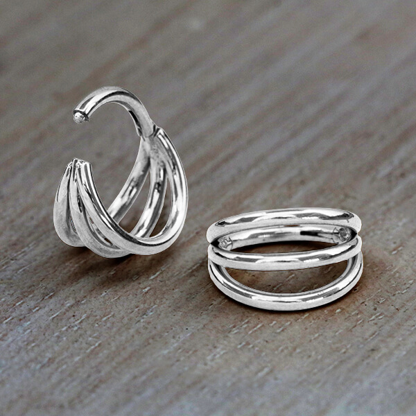 steel piercing ,segment ring,conch piercing,tragus piercing,helix piercing,septum piercing