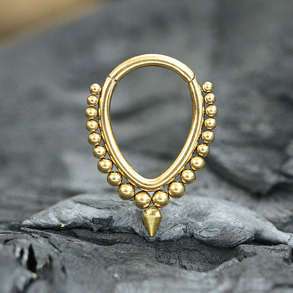 hinged segment ring,steel piercing cluster,steel body jewelry,septum piercing,daith piercing,rook piercing