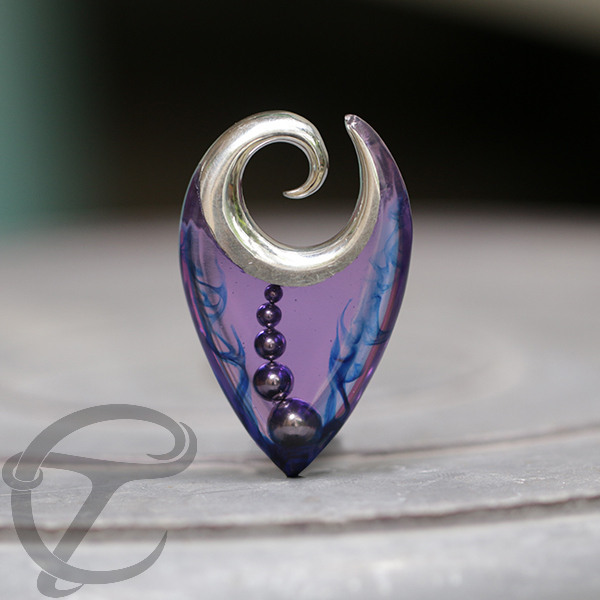 epoxy piercing,brass ear weight,steel piercing cluster,epoxy jewelry,brass epoxy ear weight