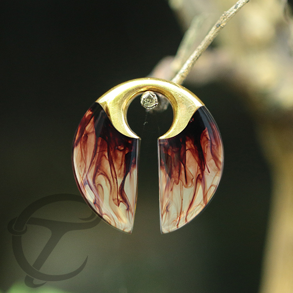 Epoxy piercing ear-weight,brass body jewelry,resin jewelry,resin ear weight,big gauge piercing