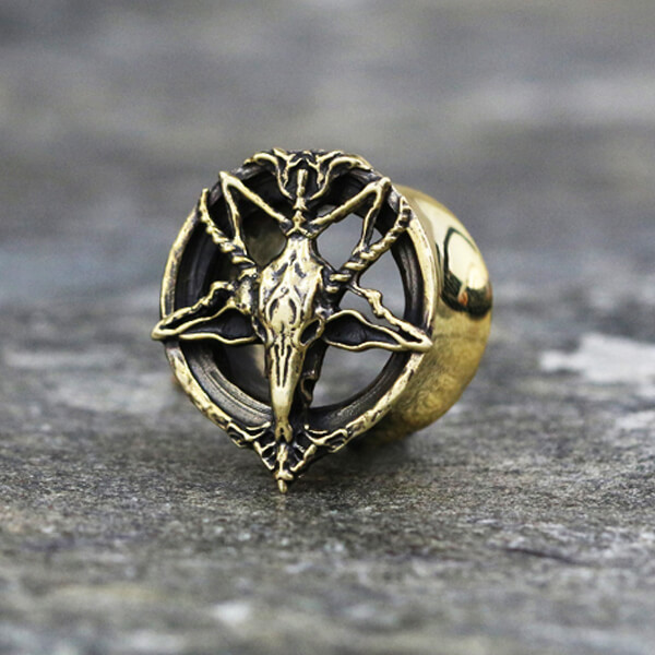 gothic piercing jewelry,brass ear-tunnel,brass body jewelry,gothic jewelry,brass jewelry wholesale