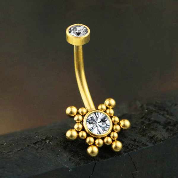 steel navel bar,cluster piercing jewelry,hypo allergenic steel body jewelry,wholesale piercing jewelry