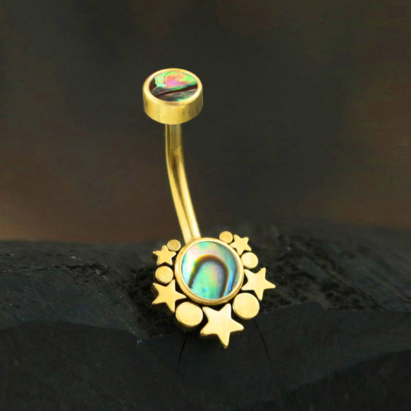 steel navel bar,body piercing jewelry,steel jewelry,cluster piercing,steel banana bar