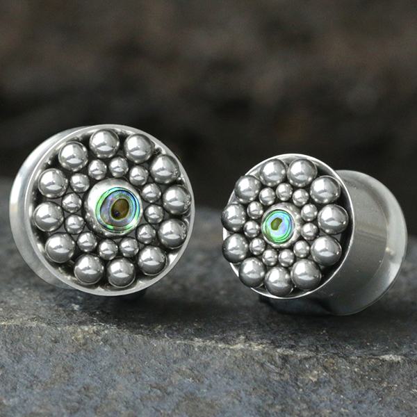 steel flesh tunnels,large gauge piercing, body jewelry,steel cluster jewelry,stainless steel jewelry,ear piercing,wholesale piercing jewelry