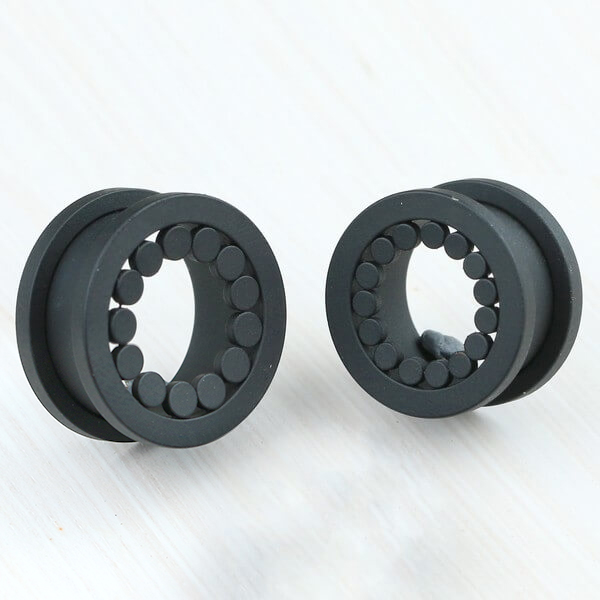 steel piecing jewelry,flared steel tunnel,flesh tunnel,steel earlet