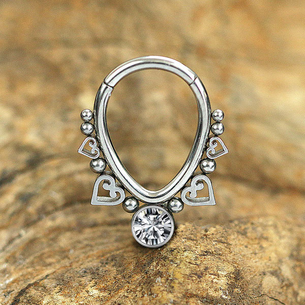 steel hinged segment rings,steel piercing cluster,steel piercing,steel body jewelry,septum piercing,daith piercing,rook piercing