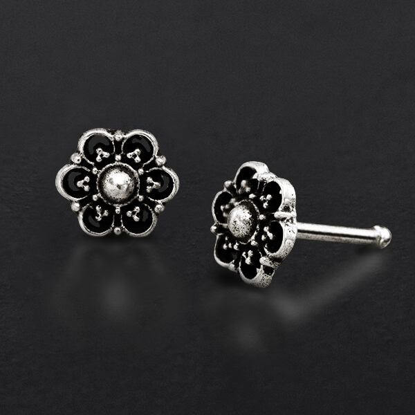 silver,nose,pin,tribal,body,piercing